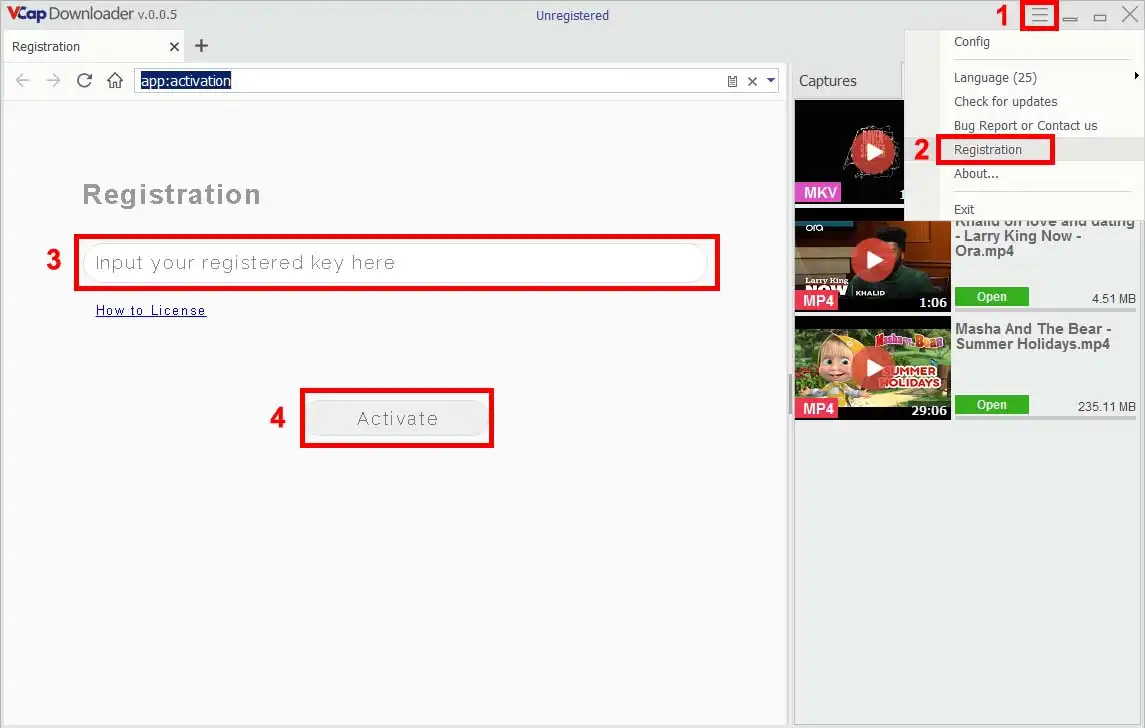 VCap Downloader - Buy and Registration